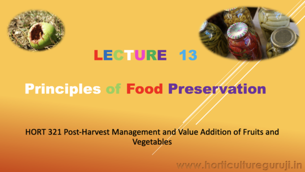 Principles of Food Preservation PPT